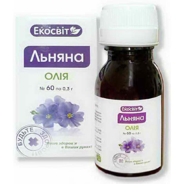 Олія лляна, 60 капсул