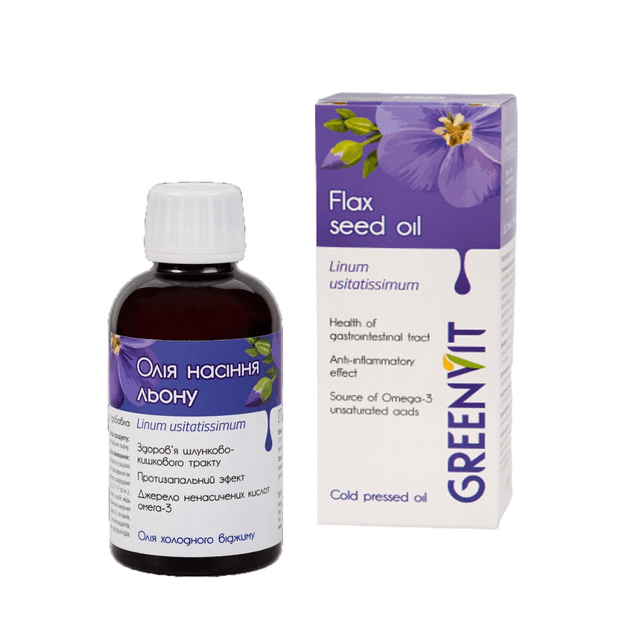 Лляна олія холодного віджиму преміум, 200 мл