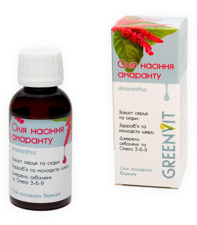 Олія насіння амаранту для шкіри та імунітету 100 мл