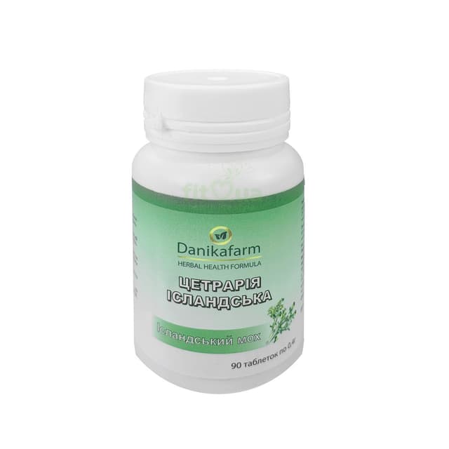 Ісландський мох цетрарія 90 таблеток Данікафарм