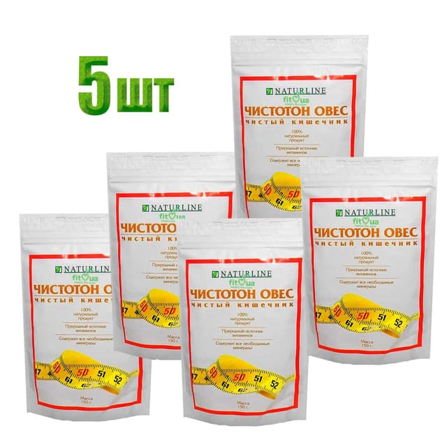 Клітковина для схуднення 5 шт Чистотон Овес Біола
