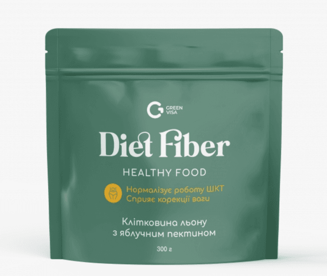 Яблочный пектин со льном клетчатка для похудения Diet Fiber 300 гр