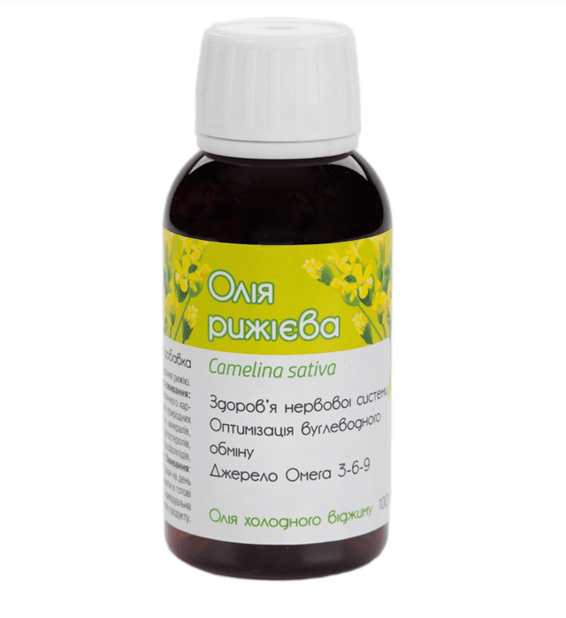 Рижієва олія холодного віджиму, 100 мл