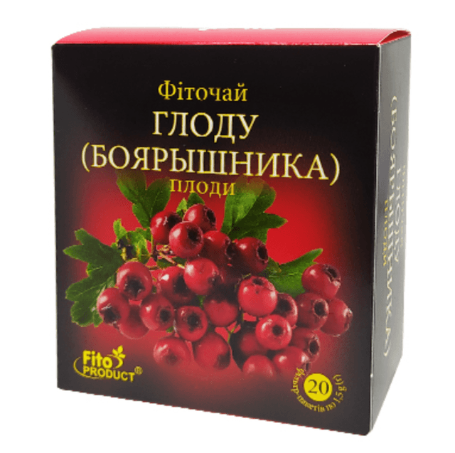 Плоди глоду фіточай, 20 пакетиків
