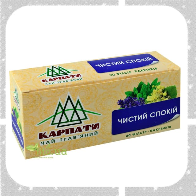 Карпатський чай Чистий спокій, 20 пакетиків