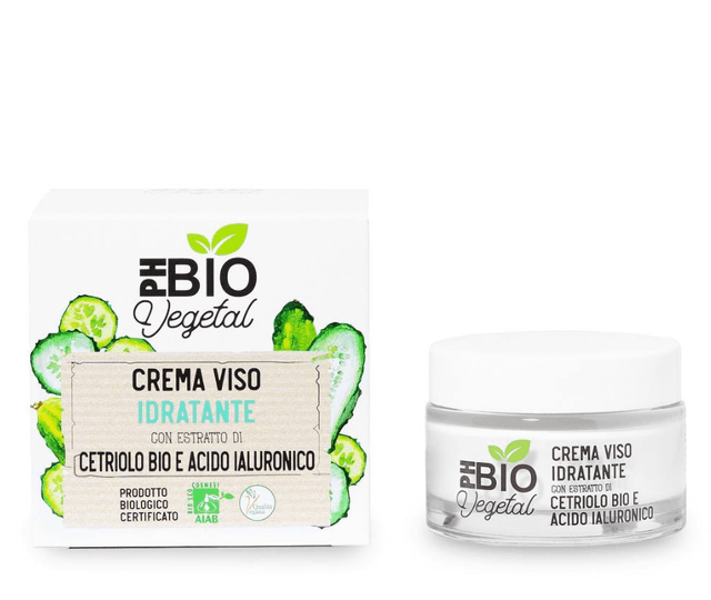 Зволожуючий крем для обличчя з органічним екстрактом огірка та гіалуроновою кислотою