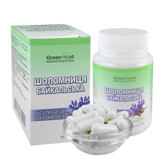 Шоломник байкальський корень 60 капсул Грін сет