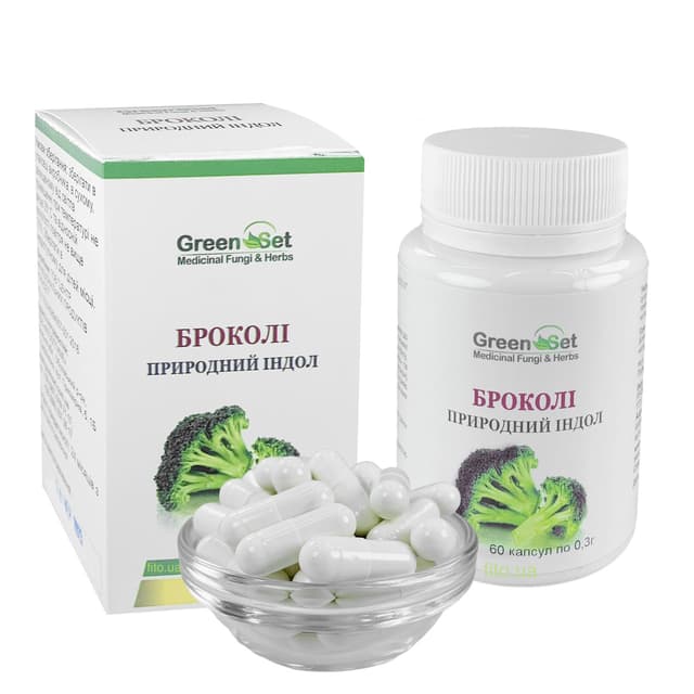 Броколі природний індол 60 капсул Грін сет