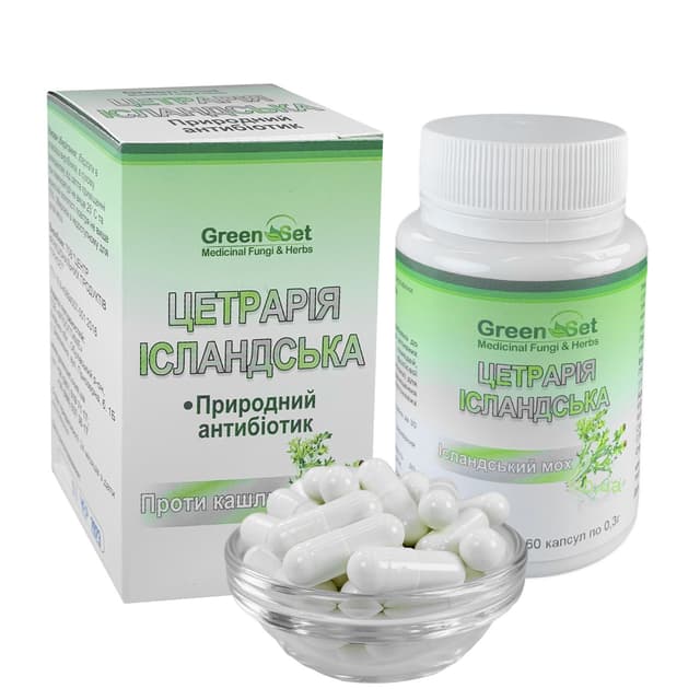 Цетрарія Ісландський мох 60 капсул Грін сет