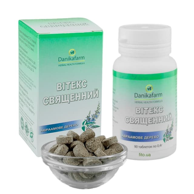 Вітекс священний, прутняк, авраамове дерево, 90 табл Данікафарм