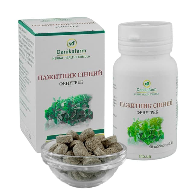 Фенугрек (Пажитник) пігулки 90 шт по 0.4 г