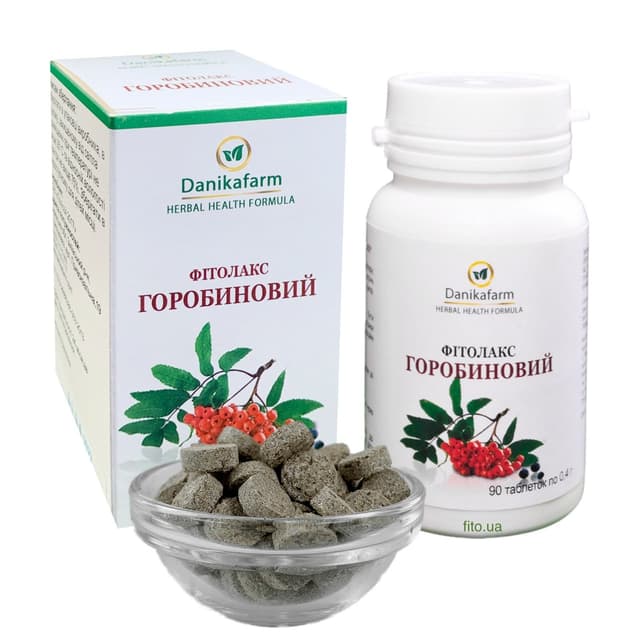 Фітолакс горобиновий здоровий кишечник 90 табл