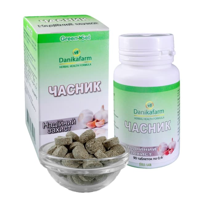 Часник у таблетках 90 шт по 0.4 г